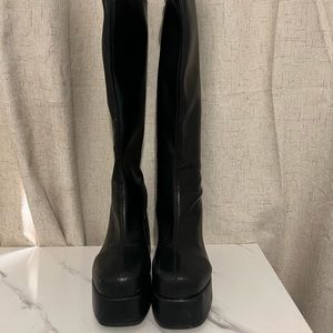 Knee Length Platform Boots